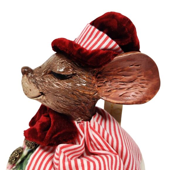 Wayne Kleski Katherines Collection Mouse Jar Glass Topper Country Rare Find - Picture 3 of 16